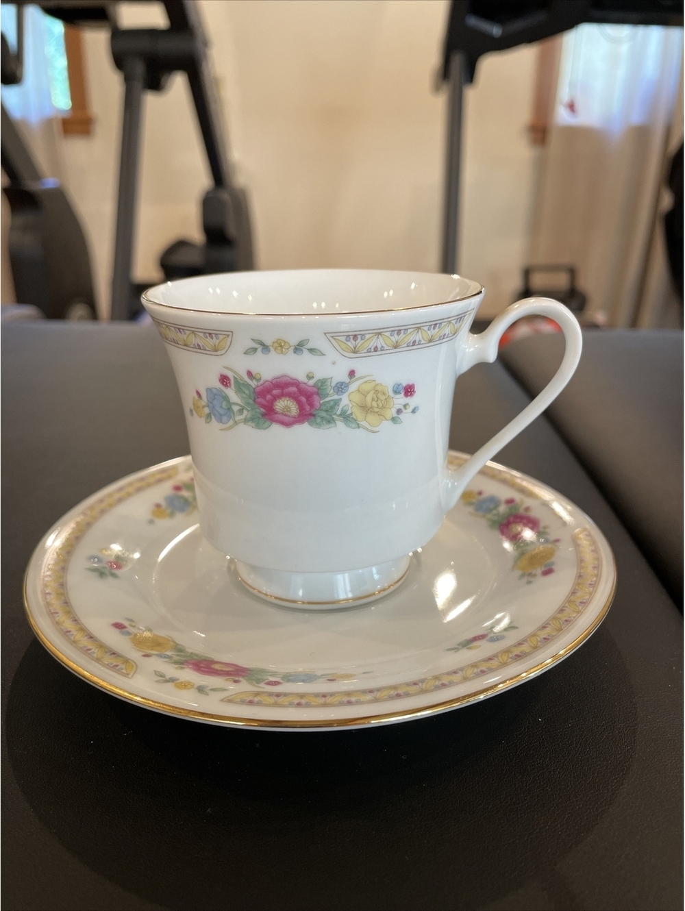Vintage Crown Ming Fine China jian shiang cup and saucer